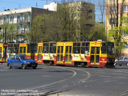 Sk�ad 2x 805Na #1730+1731 [8], 15.04.2007r., Al. Pi�sudskiego/ Rydza-�mig�ego. Foto: Przemys�aw Bakaj (c)