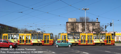 Sk�ad 2x 805Na #1730+1731 [8], 15.04.2007r., Al. Pi�sudskiego/ Rydza-�mig�ego. Foto: Przemys�aw Bakaj (c)