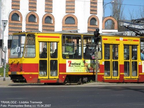 Sk�ad 2x 805Na #1730+1731 [8], 15.04.2007r., Al. Pi�sudskiego/ Rydza-�mig�ego. Foto: Przemys�aw Bakaj (c)