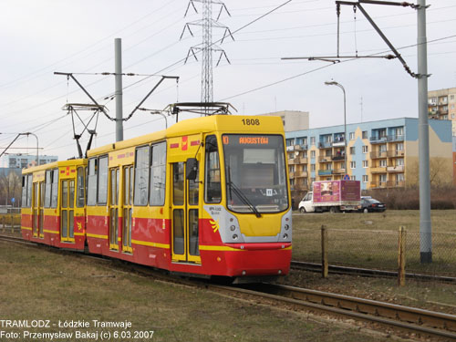 Sk�ad 805Na #1808''+1809'' [10] 6.03.2007r., Kra�c�wka - ul. Rokici�ska/ August�w. Foto: Przemys�aw Bakaj (c)