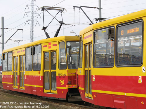 Sk�ad 805Na #1808''+1809'' [10] 6.03.2007r., Kra�c�wka - ul. Rokici�ska/ August�w. Foto: Przemys�aw Bakaj (c)