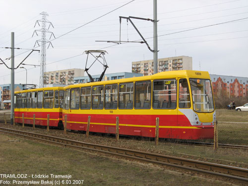 Sk�ad 805Na #1808''+1809'' [10] 6.03.2007r., Kra�c�wka - ul. Rokici�ska/ August�w. Foto: Przemys�aw Bakaj (c)