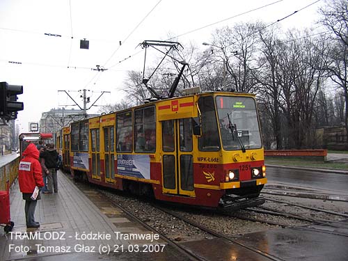 Sk�ad 2x 805Na #1251+1257 [1], 21.03.2007r., ul. Narutowicza/ Kili�skiego. Foto: Tomasz G�az (c)