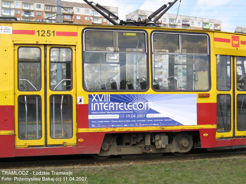 Sk�ad 2x 805Na #1251+1257 [8], 11.04.2007r., ul. Rokici�ska/ August�w. Foto: Przemys�aw Bakaj (c)