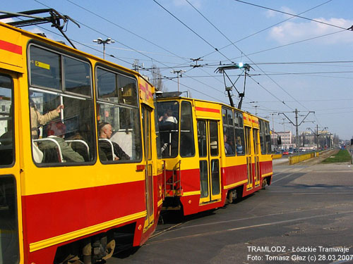 Sk�ad 2x805Na #1449+1448 [8], 28.03.2007r., Al. Pi�sudskiego/ ul. Kili�skiego. Foto: Tomasz G�az (c)