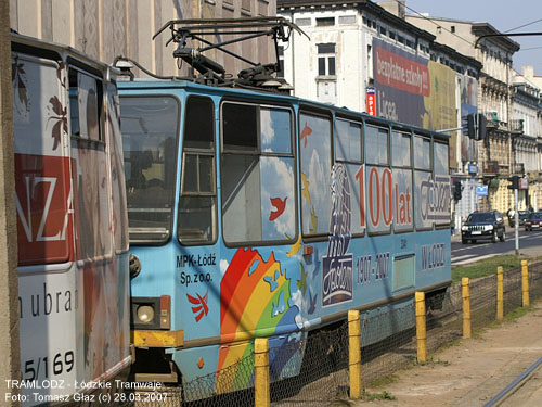 Sk�ad 2x 805Na #3340+3341 [11], 28.03.2007r., ul. Zachodnia/ Pr�chnika. Foto: Tomasz G�az (c)