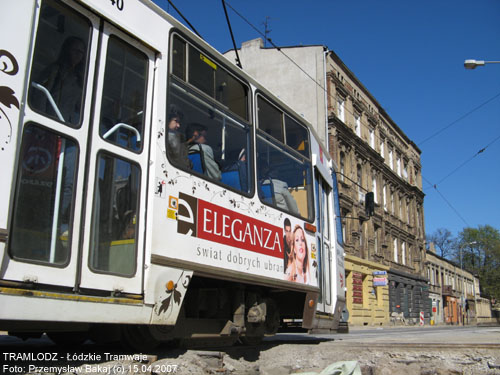 Sk�ad 2x 805Na #3340+3341 [15], 15.04.2007r., ul. Pomorska/ Kili�skiego. Foto: Przemys�aw Bakaj (c)