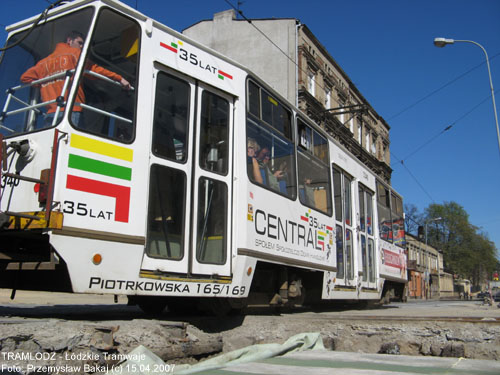 Sk�ad 2x 805Na #3340+3341 [15], 15.04.2007r., ul. Pomorska/ Kili�skiego. Foto: Przemys�aw Bakaj (c)