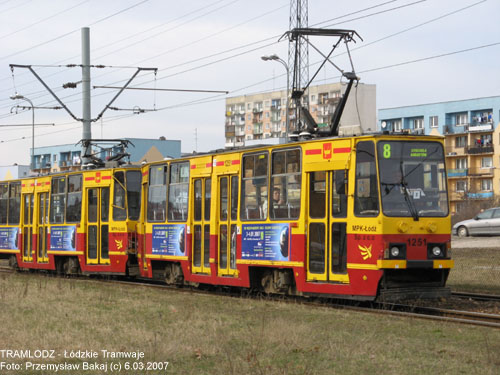 Sk�ad 2x 805Na #1251+1257 [8], 6.03.2007r., Kra�c�wka - ul. Rokici�ska/ August�w. Foto: Przemys�aw Bakaj (c)