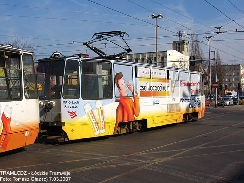 Sk�ad 2x 805Na #1736+1737 [8], 7.03.2007r., Al. Pi�sudskiego/ ul. Kili�skiego. Foto: Tomasz G�az (c)