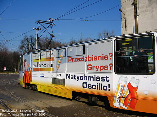 Sk�ad 2x 805Na #3624+3625 [11], 7.03.2007r., ul. Zachodnia/ Ogrodowa. Foto: Tomasz G�az (c)