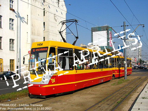 Sk�ad 2x 805Na #1434''+1438'' [7], 31.03.2007r., ul. Legion�w / Zachodnia. Foto: Przemys�aw Bakaj (c)