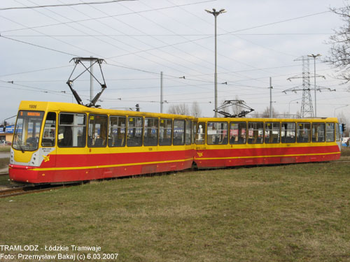 Sk�ad 805Na #1806''+1807'' [10] 6.03.2007r., Kra�c�wka - ul. Rokici�ska/ August�w. Foto: Przemys�aw Bakaj (c)
