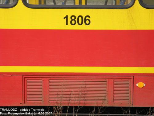 Sk�ad 805Na #1806''+1807'' [10] 6.03.2007r., Kra�c�wka - ul. Rokici�ska/ August�w. Foto: Przemys�aw Bakaj (c)