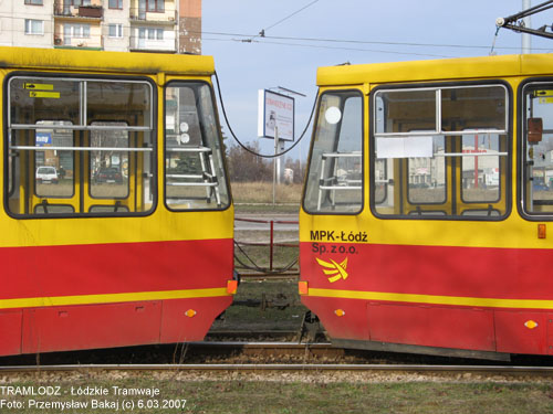 Sk�ad 805Na #1806''+1807'' [10] 6.03.2007r., Kra�c�wka - ul. Rokici�ska/ August�w. Foto: Przemys�aw Bakaj (c)
