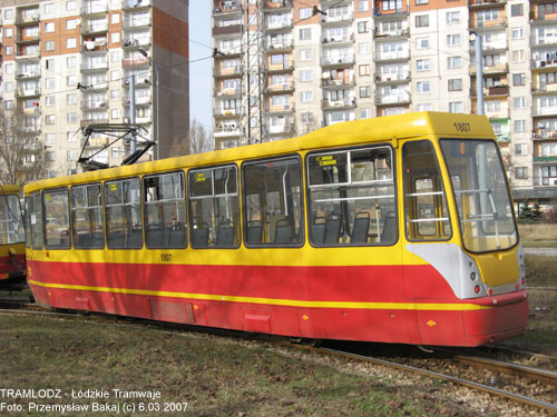 Sk�ad 805Na #1806''+1807'' [10] 6.03.2007r., Kra�c�wka - ul. Rokici�ska/ August�w. Foto: Przemys�aw Bakaj (c)