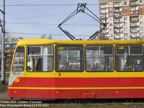 Sk�ad 805Na #1806''+1807'' [10] 6.03.2007r., Kra�c�wka - ul. Rokici�ska/ August�w. Foto: Przemys�aw Bakaj (c)
