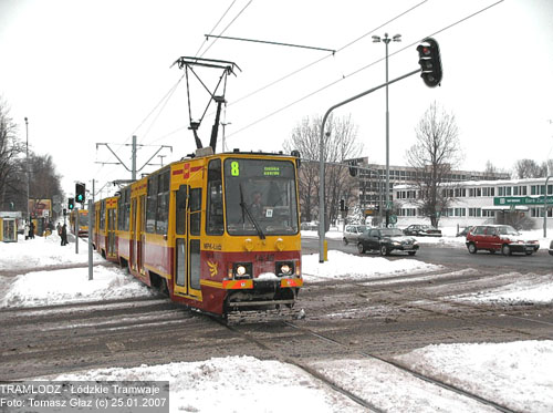 Sk�ad 2x 805Na #1436+1437 [8], 25.01.2007r., ul. Aleksandrowska. Foto: Tomasz G�az (c)