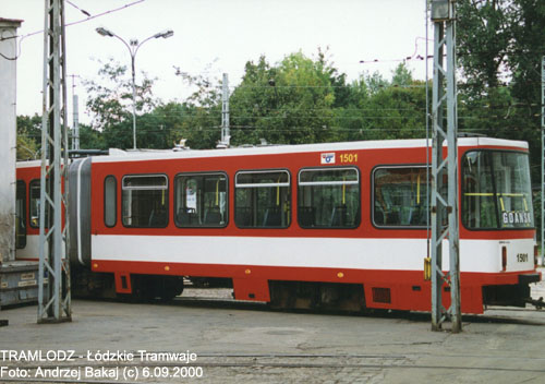Konstal #1501, 6.09.2000r., ZRT - ul. Tramwajowa. Foto: Andrzej Bakaj (c)