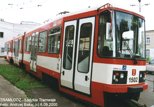 Konstal #1502, 6.09.2000r., ZRT - ul. Tramwajowa. Foto: Andrzej Bakaj (c)