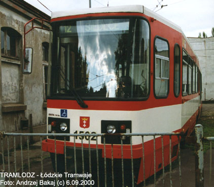 Konstal #1502, 6.09.2000r., ZRT - ul. Tramwajowa. Foto: Andrzej Bakaj (c)