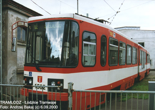 Konstal #1502, 6.09.2000r., ZRT - ul. Tramwajowa. Foto: Andrzej Bakaj (c)