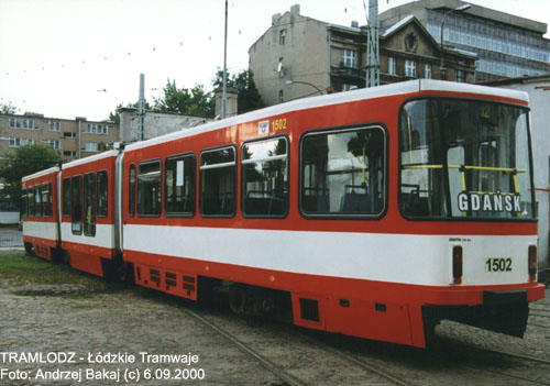 Konstal #1502, 6.09.2000r., ZRT - ul. Tramwajowa. Foto: Andrzej Bakaj (c)