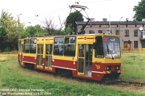 Sk�ad 2 x Konstal 805Na #2384+2385 [4], w dniu 9.07.2004r. Kra�c�wka Chojny. Foto: Przemys�aw Bakaj (c)