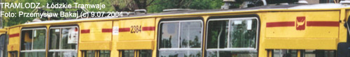 Sk�ad 2 x Konstal 805Na #2384+2385 [4], w dniu 9.07.2004r. Kra�c�wka Chojny. Foto: Przemys�aw Bakaj (c)