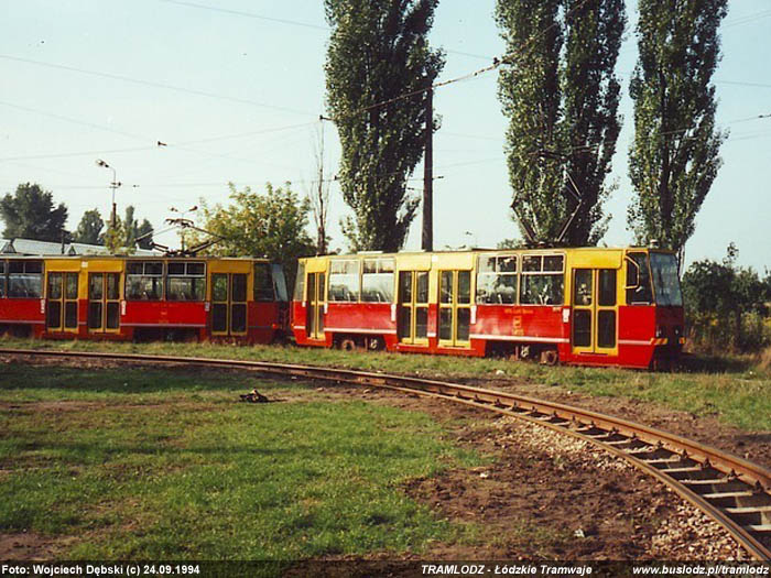 Sk�ad 2x 805Na #1455+1456 [22], 24.09.1994r., Kra�c�wka, Helen�wek. Foto: Wojciech D�bski (c)
