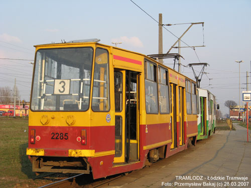 Sk�ad 2x 805Na #2409+2285 [3], 28.03.2007r., Kra�c�wka - ul. Rokici�ska / August�w. Foto: Przemys�aw Bakaj (c)