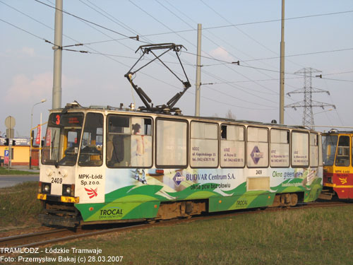 Sk�ad 2x 805Na #2409+2285 [3], 28.03.2007r., Kra�c�wka - ul. Rokici�ska / August�w. Foto: Przemys�aw Bakaj (c)