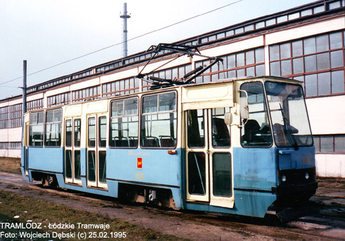 Konstal 805N #1452, 25.02.1995r., ZKT-1 - ul. Telefoniczna. Foto: Wojciech D�bski (c)