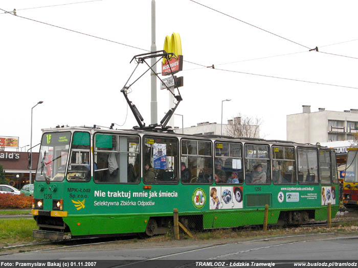 Sk�ad 3 x Konstal 805Na #1256+1344+1400 [15], w dniu 1.11.2007r. Kra�c�wka, Kurczaki. Foto: Przemys�aw Bakaj (c)