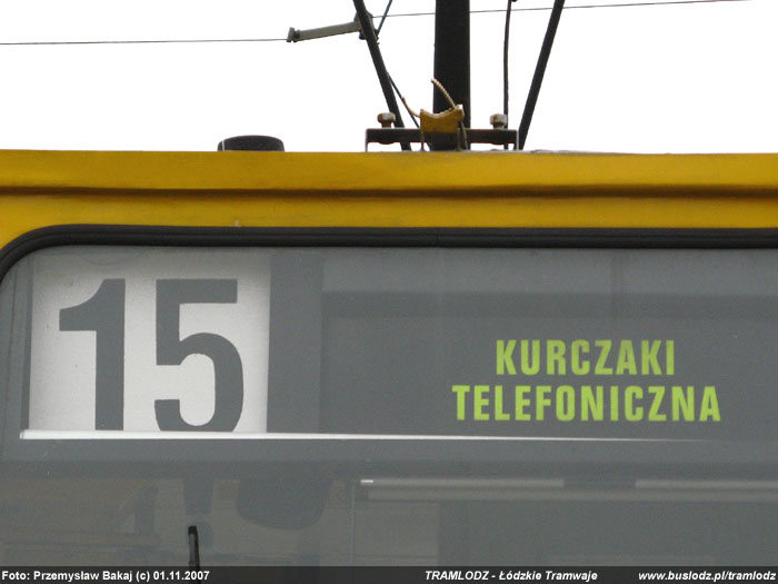 Sk�ad 3 x Konstal 805Na #3323+3340+3341 [15], w dniu 1.11.2007r. Kra�c�wka, Kurczaki. Foto: Przemys�aw Bakaj (c)