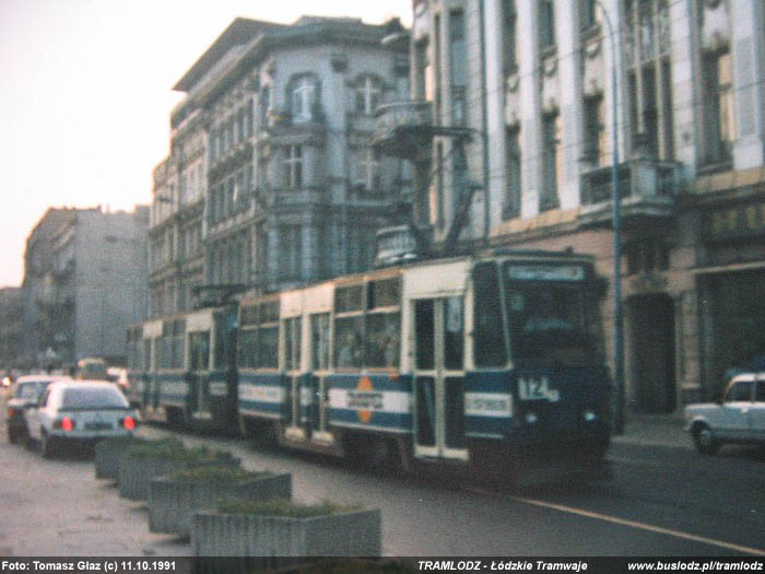 Sk�ad 2x 805Na #1742+1743 [?], 11.10.1991r., ul. Narutowicza/ Kili�skiego. Foto: Tomasz G�az (c)