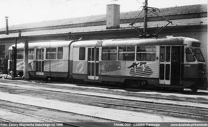 803N #5963 [--], 1989r. Zajezdnia, ul. Helen�wek. Foto: Zbiory Wojciecha D�bskiego (c)