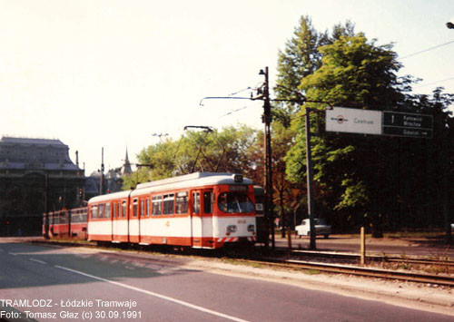 GT6 #4044 [-] 30.09.1991r., ul. Ogrodowa. Foto: Tomasz G�az (c)