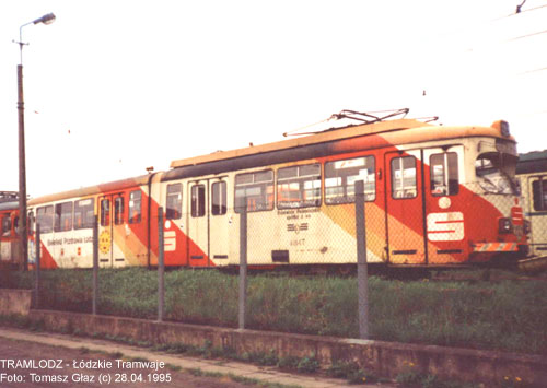 GT6 #4047 [-] 28.04.1995r., teren zajezdni na Brusie. Foto: Tomasz G�az (c)